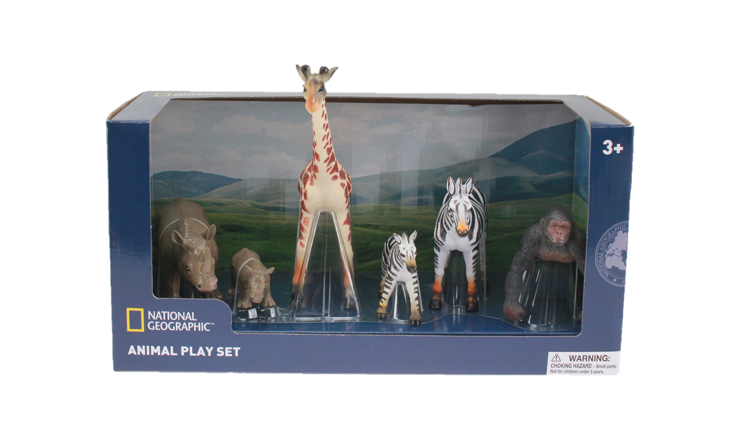 Set 6 figurine - Hipopotami, Zebre, Girafa si Gorila