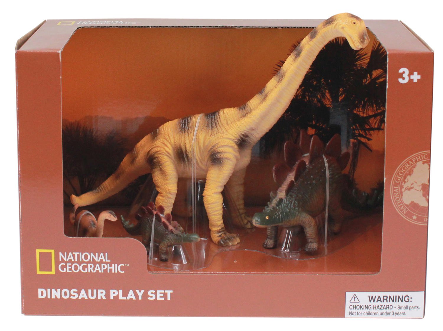 Set 4 figurine - Brachiosaurus, Stegosaurus si puii lor