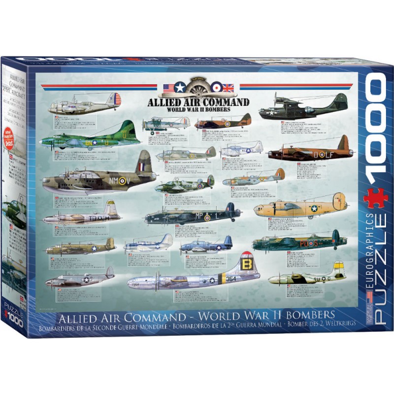 Puzzle 1000 piese Allied Air Command World War II Bombers