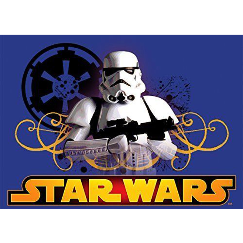 Covor camera copii Stormtrooper Star Wars 95x133 cm Antiderapant