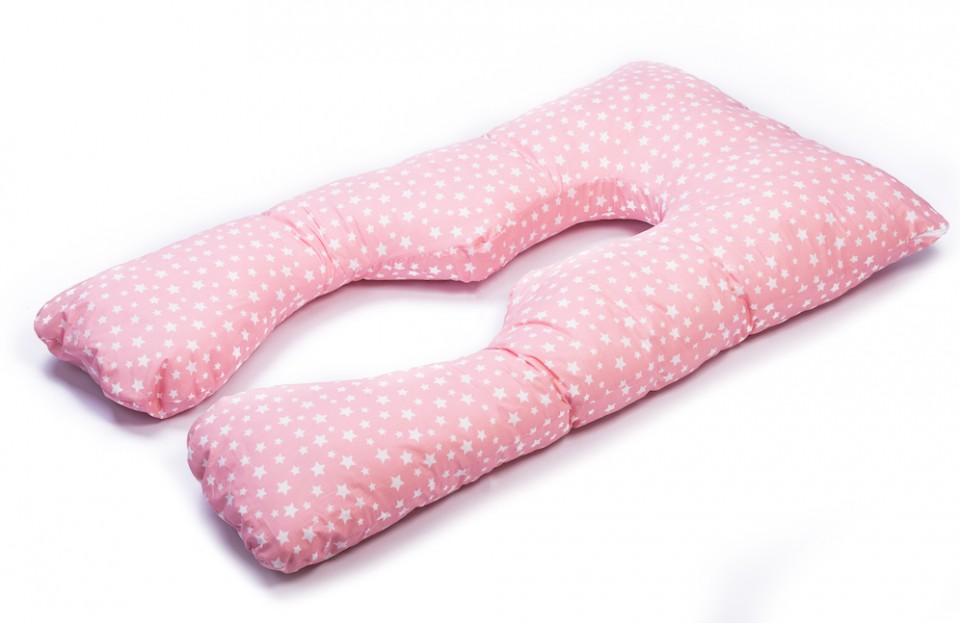 HUSA perna TEO, pentru gravide si alaptare, model Roz cu stelute, LEMON BOX