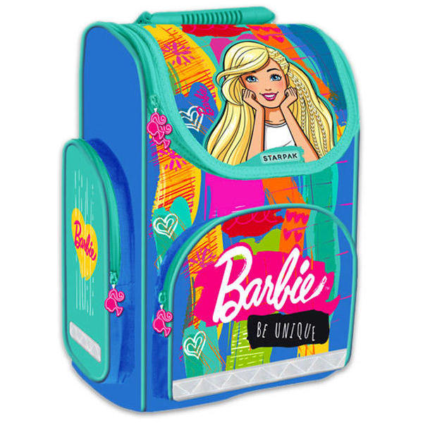 Ghiozdan pentru copii cu carcasa tare Barbie 37 cm SunCity SPK372645