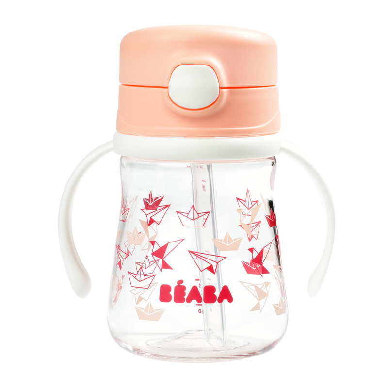 Cana Beaba cu pai 240 ml Light Pink