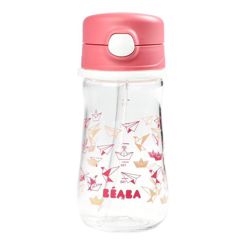 Cana Beaba cu pai 350 ml Dark Pink