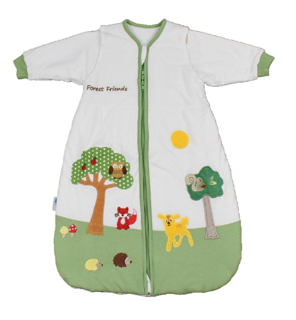 Sac de dormit cu maneca lunga detasabila Forest Friends 0-6 luni 2.5 Tog