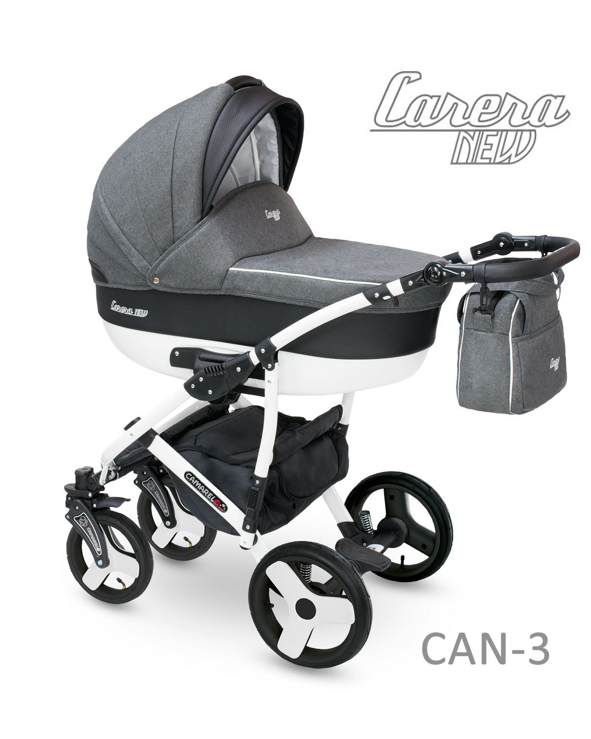 Carucior copii 2 in 1 Carera New Camarelo Can-3