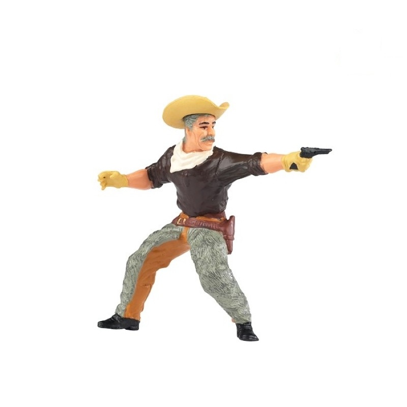 Figurina Papo - Cowboy cu mustata si pistol