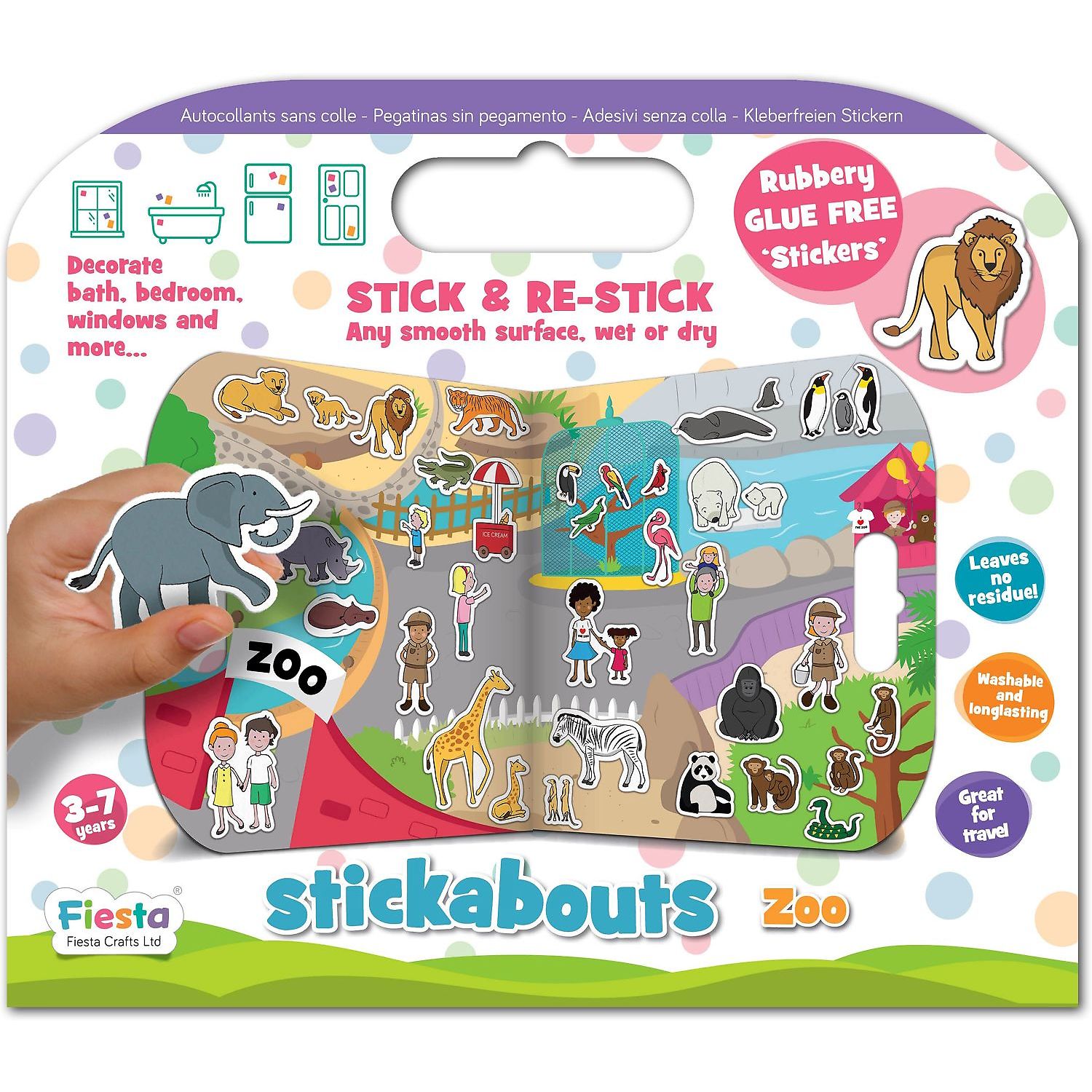 Stickere Zoo Stickabouts Fiesta Crafts FCT-2874