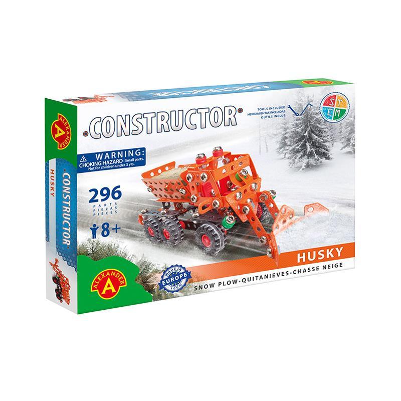 Set constructie 296 piese metalice Constructor Husky Plug de zapada, Alexander