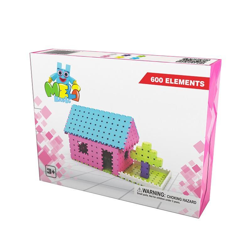 Set de constructie creativa Basic Girls 600 piese, Meli