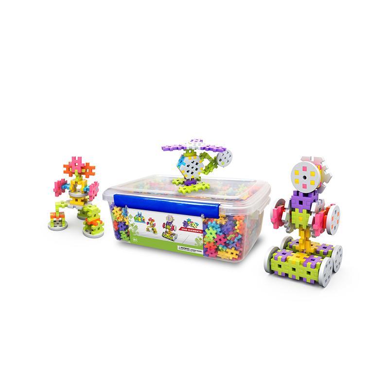 Set de constructie creativa Constructor Edu 2000 piese, Meli