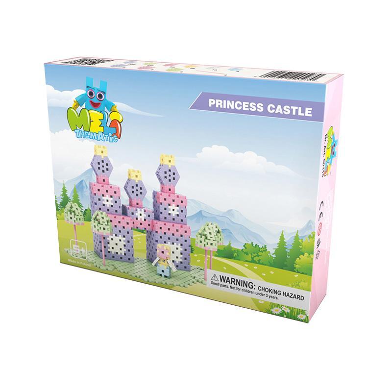 Set creativ de constructie Castelul Printesei, 434 piese, Meli