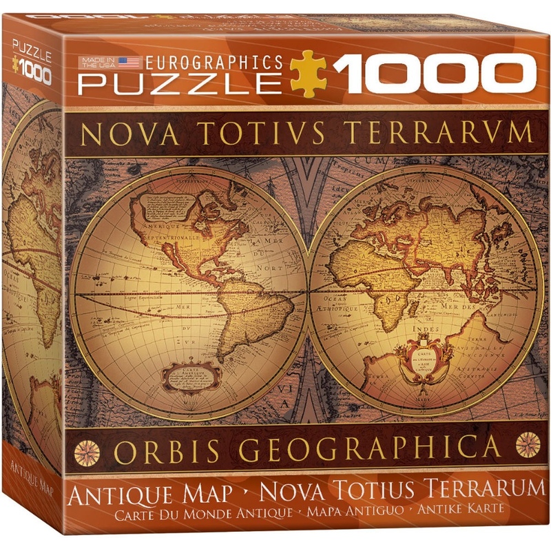 Puzzle 1000 piese Antique Map - Nova Totius Terrarum