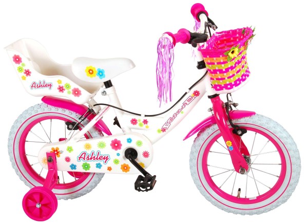 Bicicleta pentru copii Volare Ashley 81404-IT 14 inch cu roti ajutatoare si frana de mana