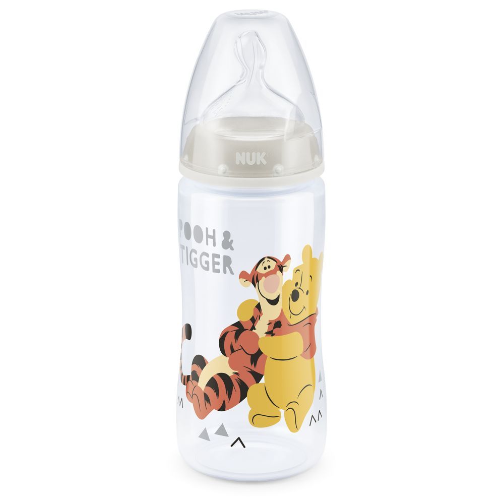 Biberon Nuk First Choice 300 ml Tetina Silicon Disney Gri 0-6 luni