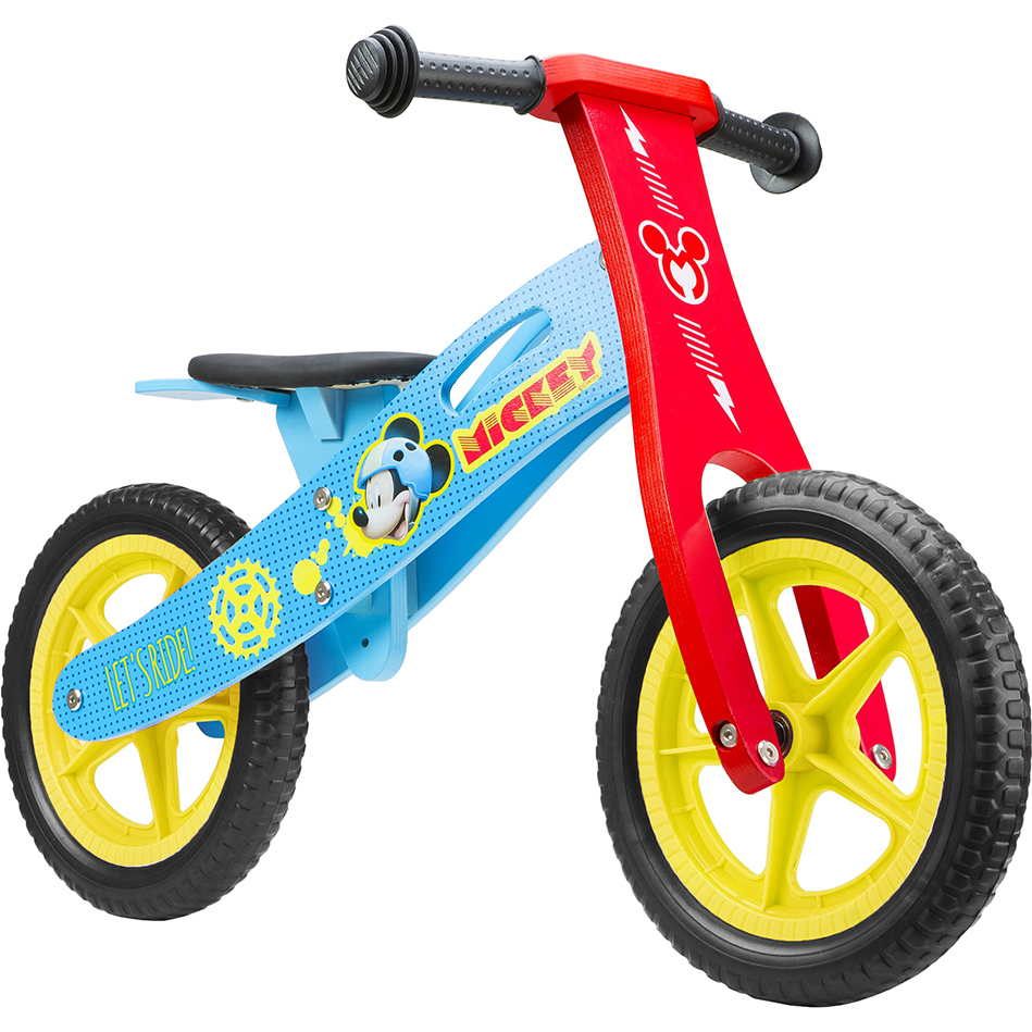 Bicicleta din lemn fara pedale 12 Mickey Seven SV9908