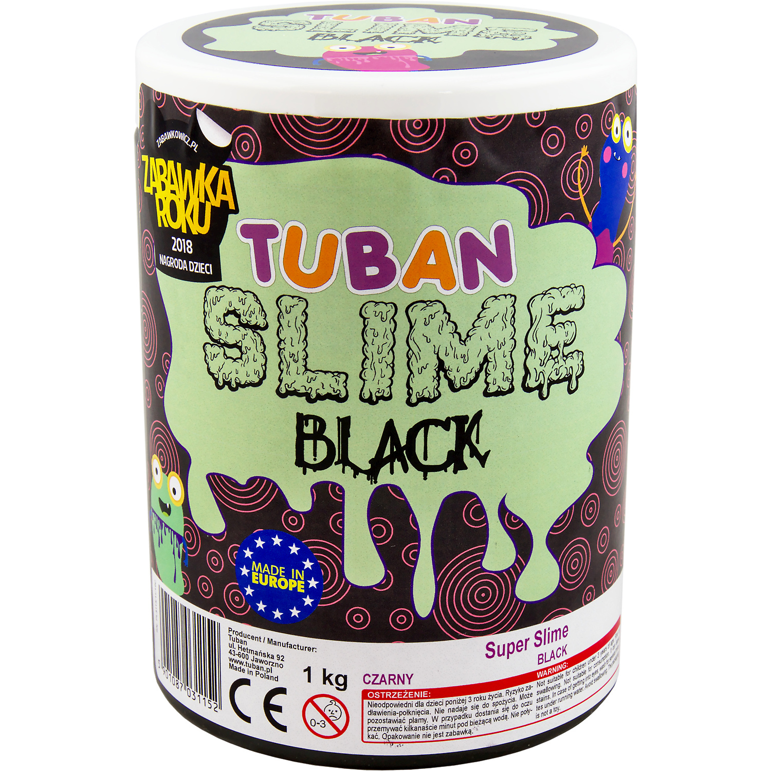 Super Slime Negru 1kg Tuban TU3115