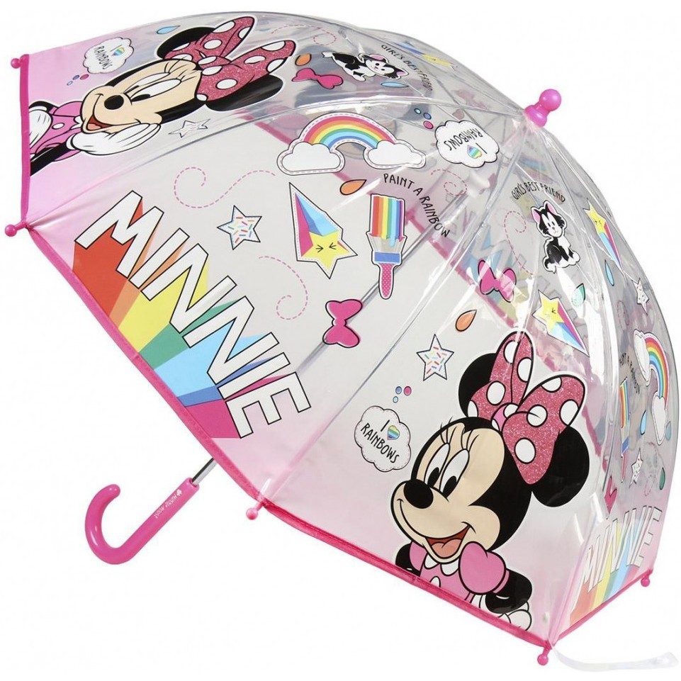 Umbrela transparenta Minnie, diametru 66 cm SunCity CEP2400000476