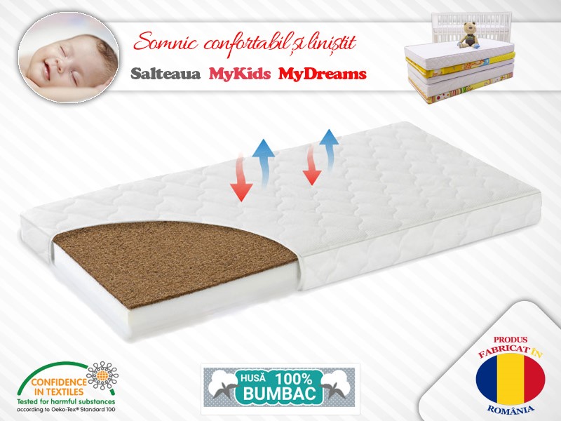 Saltea Fibra Cocos MyKids MyDreams I 120x60x8 (cm)