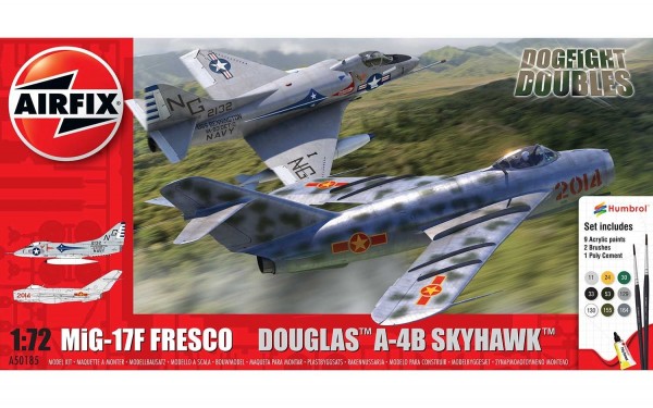 Kit constructie Airfix Avion Mig 17 & Douglas Skyhawk Dogfight Double