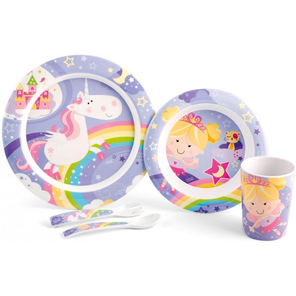 Set pentru masa melamina 5 piese Fairy Tales Lulabi 7945200