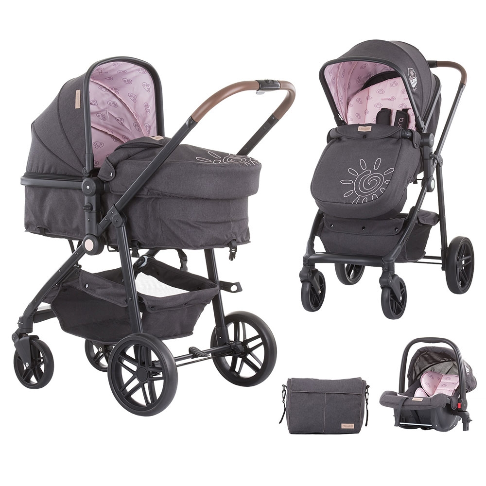 Carucior Chipolino Adora 3 in 1 peony pink