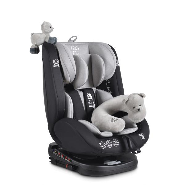 Scaun auto 0-36 kg cu isofix Moni Serengeti Grey