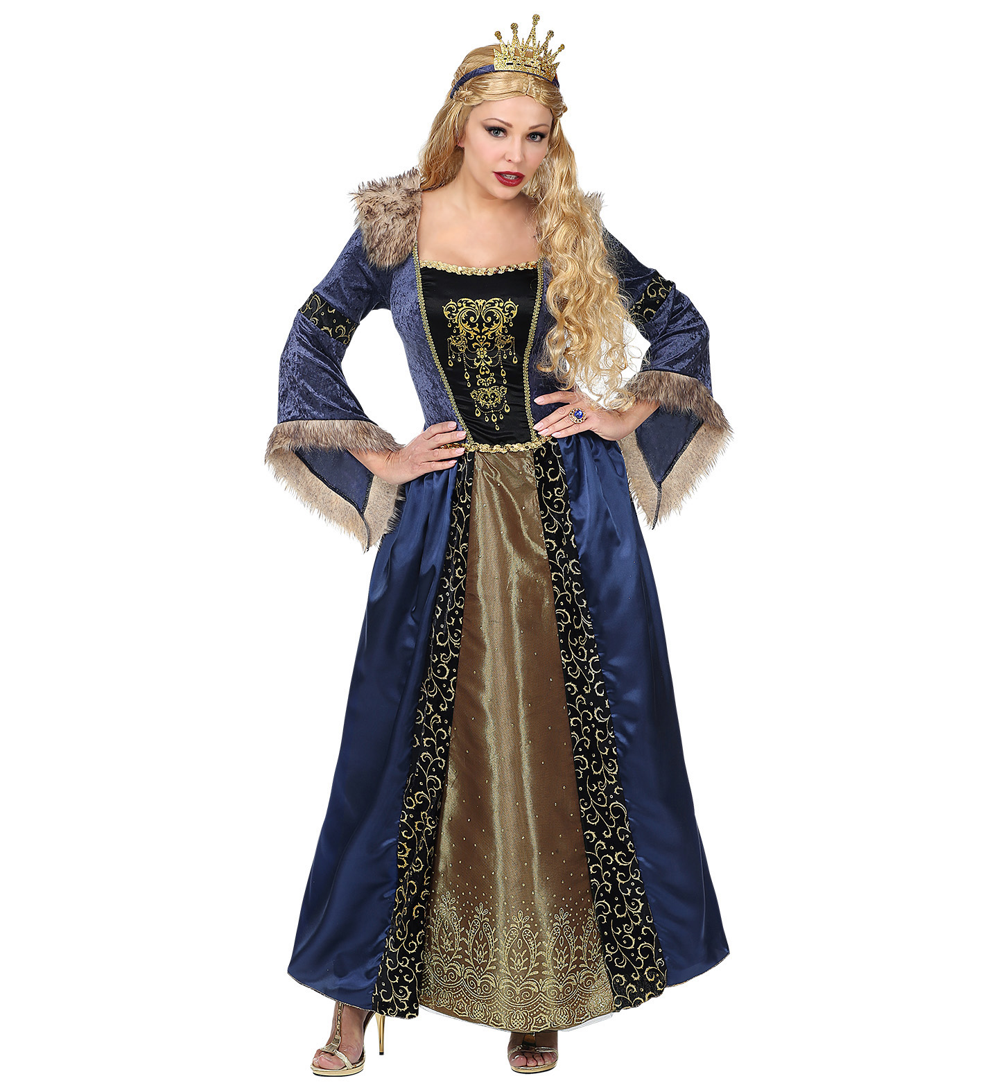 Costum regina medievala adult premium marimea xl