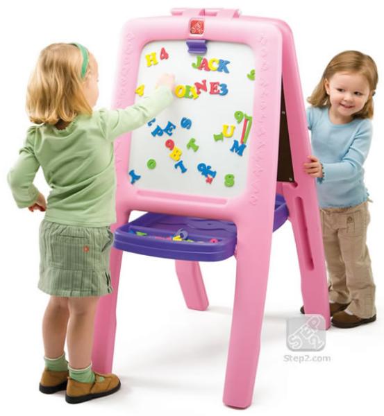 Tabla Dubla Pentru Copii - Easel For Two Culoare Roz