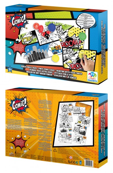 Set pictura cu degete Saica deluxe Comic