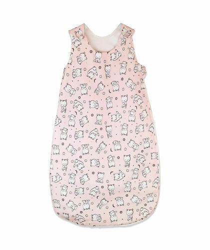 Sac de dormit copii, kidsdecor, baby bear roz - 60 cm, 1 tog - toamna