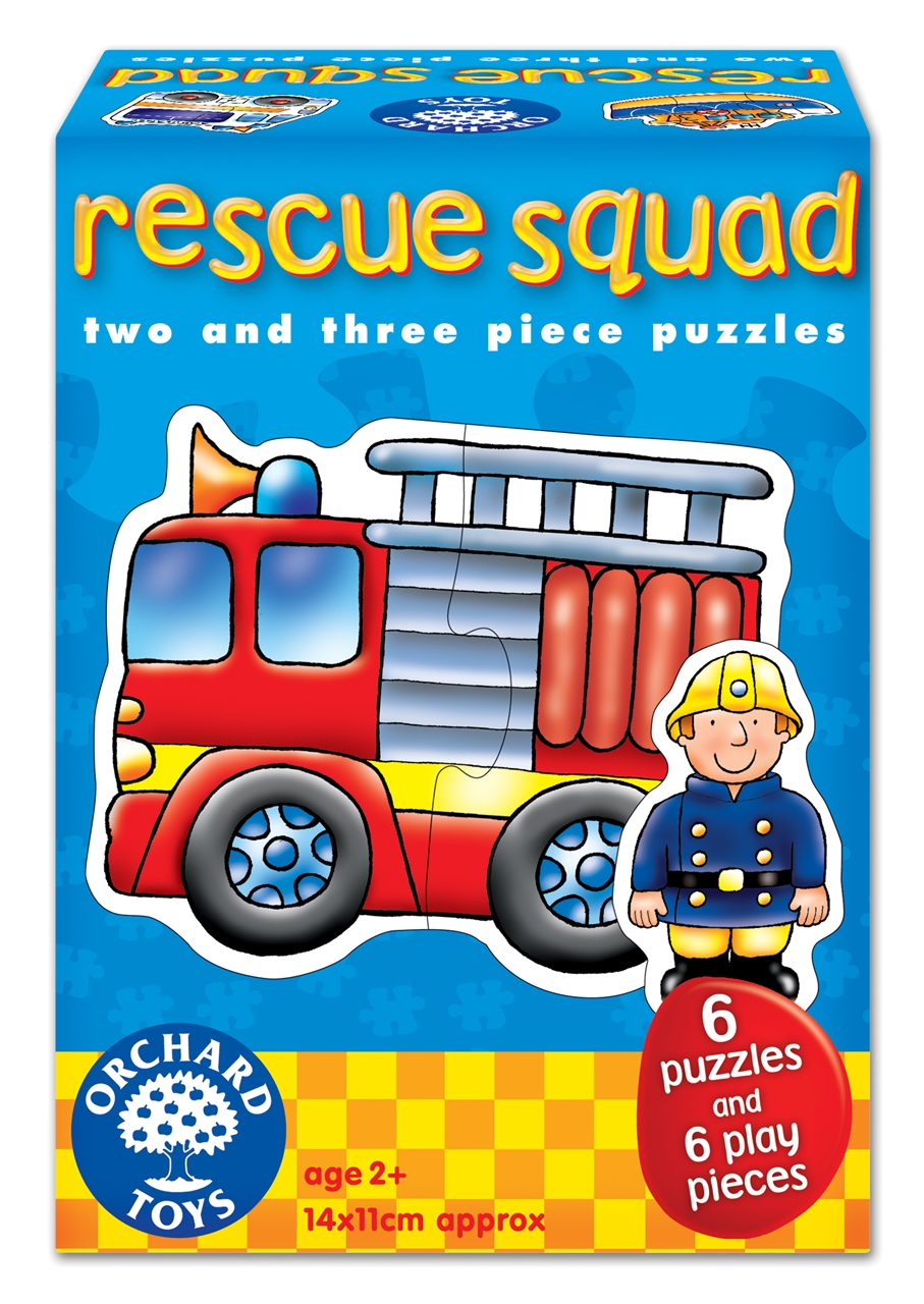 Set 6 Puzzle Echipa De Salvare (2 Si 3 Piese) Rescue Squad