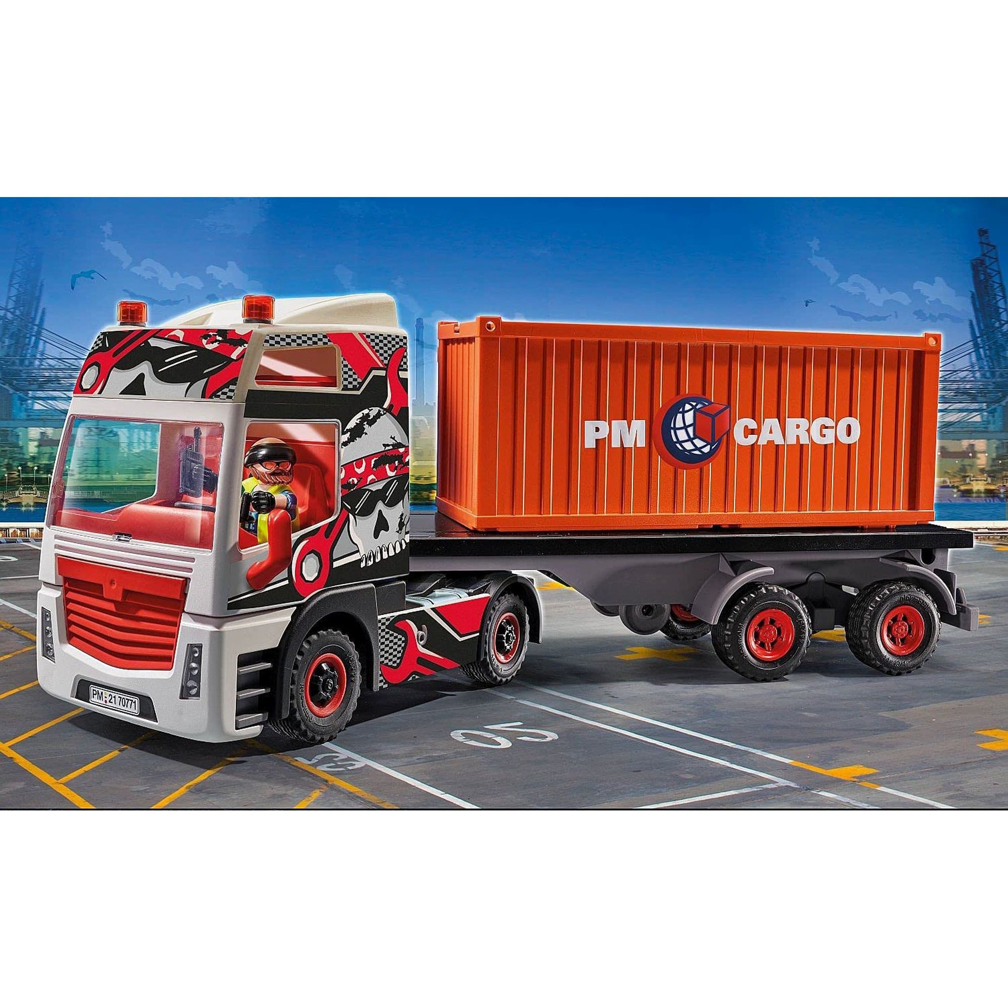 Playmobil - camion cu container de marfa