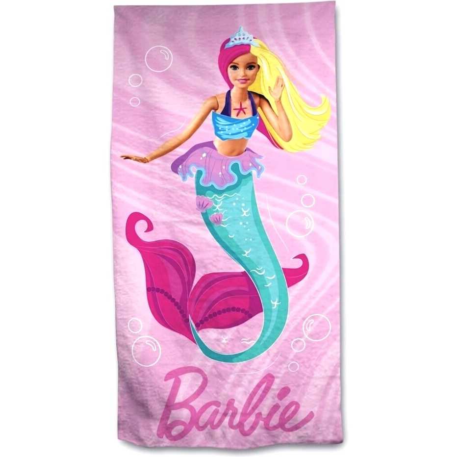 Prosop de plaja Barbie Mermaid 70x140 cm Fast Dry SunCity AYM071665