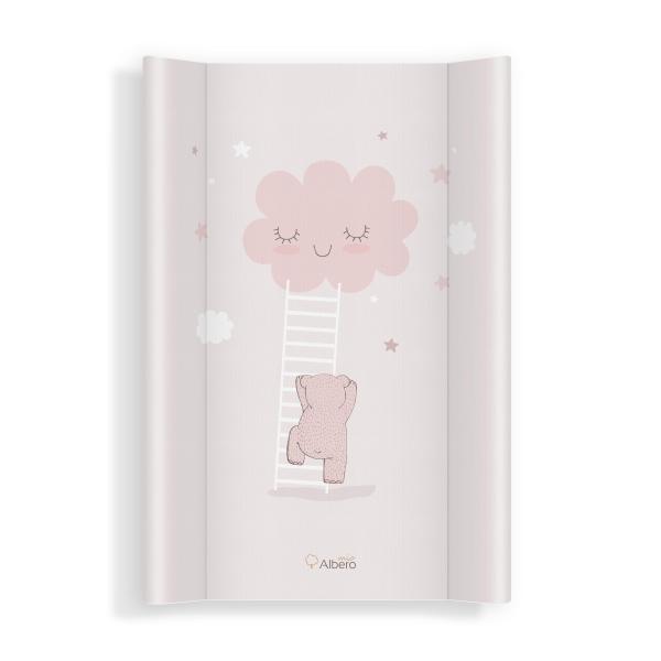 Saltea de infasat bebe cu intaritura 70x47,5 Klups 435 Walk in the Clouds Pink