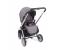 Carucior 3 in 1 Vicenza Luxury Grey cu cadru argintiu