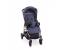 Carucior modular 3 in 1 cu cadru auriu Trinity Blue Melange