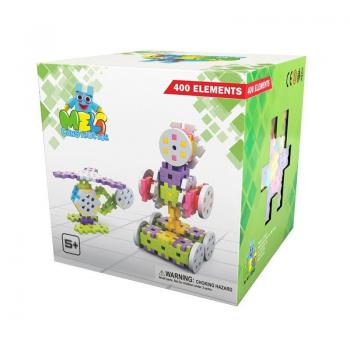 Set de constructie creativa Constructor 400 piese, Meli