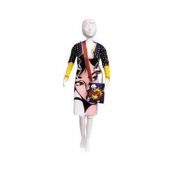 Set de croitorie hainute pentru papusi Couture Lizzy Pop Art, Dress Your Doll