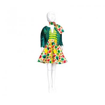 Set de croitorie hainute pentru papusi Couture Lucy Green, Dress Your Doll