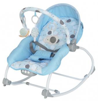 Balansoar muzical cu vibratii 2 in 1 Beverly - Blue Circles