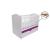 Patut eurogloria como balansoar - alb cu violet + saltea cocos confort 120 x 60 x 12 cm