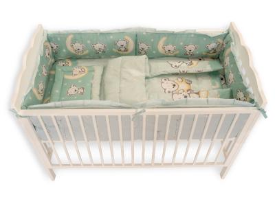 Lenjerie MyKids Bear On Moon Mint M2 4+1 piese 140x70