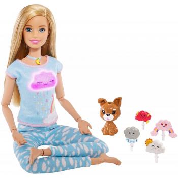 Set Barbie by Mattel Wellness and Fitness papusa mediteaza