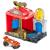 Pista de masini Hot Wheels by Mattel City Downtown Fire Station Spinout cu masinuta