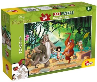 Puzzle de colorat maxi  - Cartea Junglei (35 piese)