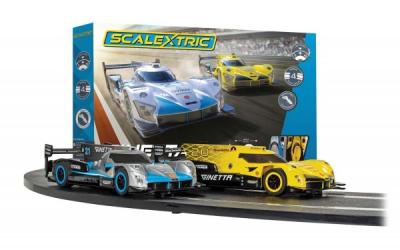 Set pista si masinute Scalextric Ginetta Racers traseu pista 484 cm