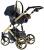 Carucior 3 in 1 Baby Merc Faster 3 Limited Edition - L/143 Cadru Gold