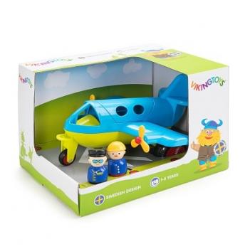 Avion culori vesele cu 2 figurine - Jumbo