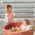 Piscina uscata cu 200 de bile (alb, bej, auriu, transparent) meowbaby  , 90x30 cm, catifea rosu marsala